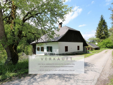 idyllisch gelegenes, kleines Haus Nähe Feistritz/Drau
